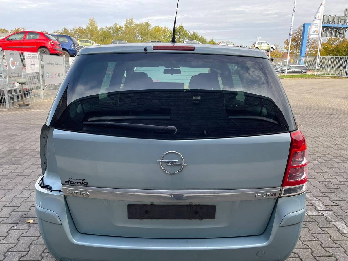 Opel Zafira B orignal Heckklappe mit Scheibe Z21Y Eisbergblaumetallic BJ09